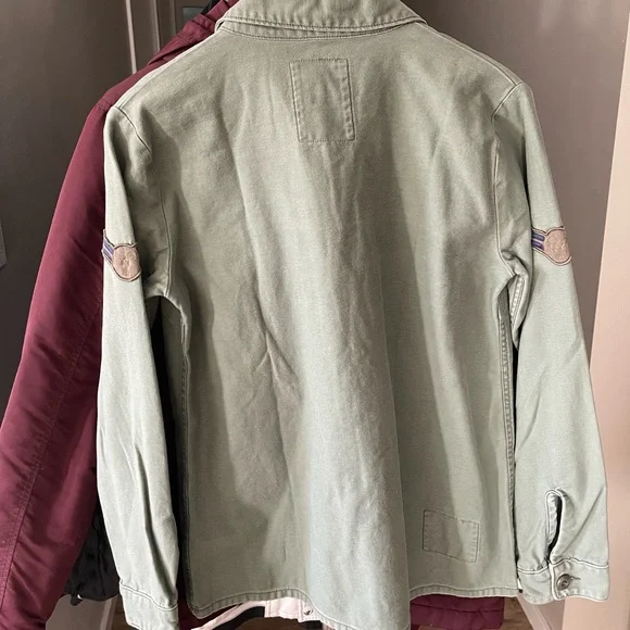 TNA Utility Jacket in Olive Green - Picture 2 of 2